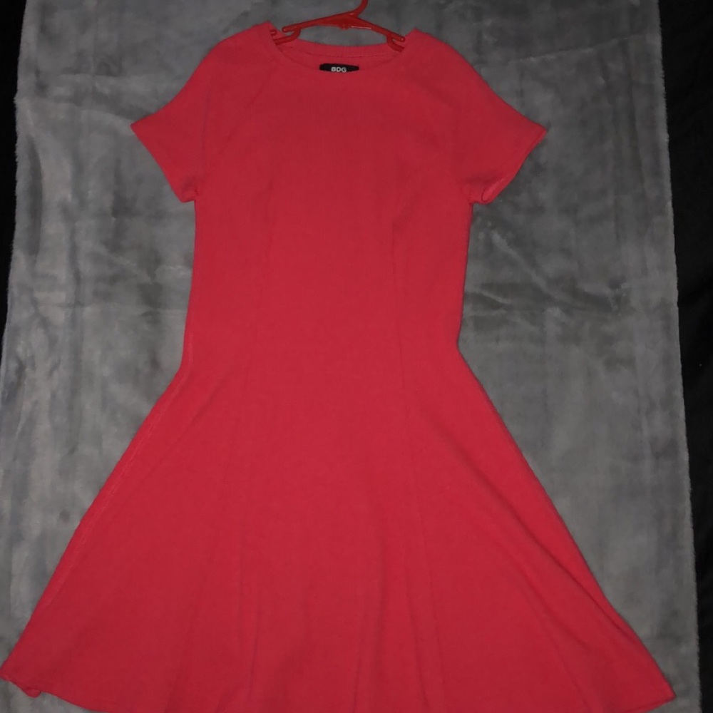 A red BDG mini dress